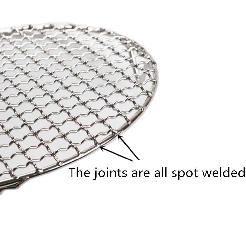 Stainless Steel Round Wire Baking Cooling Rack with Legs for Airfryer Oven, Nonstick Cooling Roasting Rack Net Grill Barbecue Rac