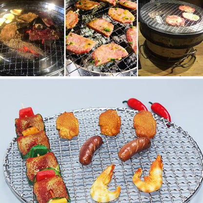 Stainless Steel Round Wire Baking Cooling Rack with Legs for Airfryer Oven, Nonstick Cooling Roasting Rack Net Grill Barbecue Rac