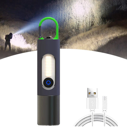 Led Rechargeable Tactical Laser Flashlight 8 High Lumens, Waterproof Zoomable Pocket Flashlight for Outdoor Camping Emergency
