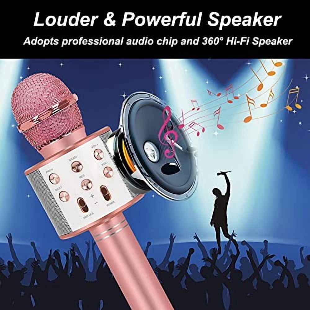 Kids Karaoke Microphone for Girl Gifts: Top Girl Toys for 3 4 5 6 7 8 9 10 Year Old Girl Christmas Birthday Gifts Ideas