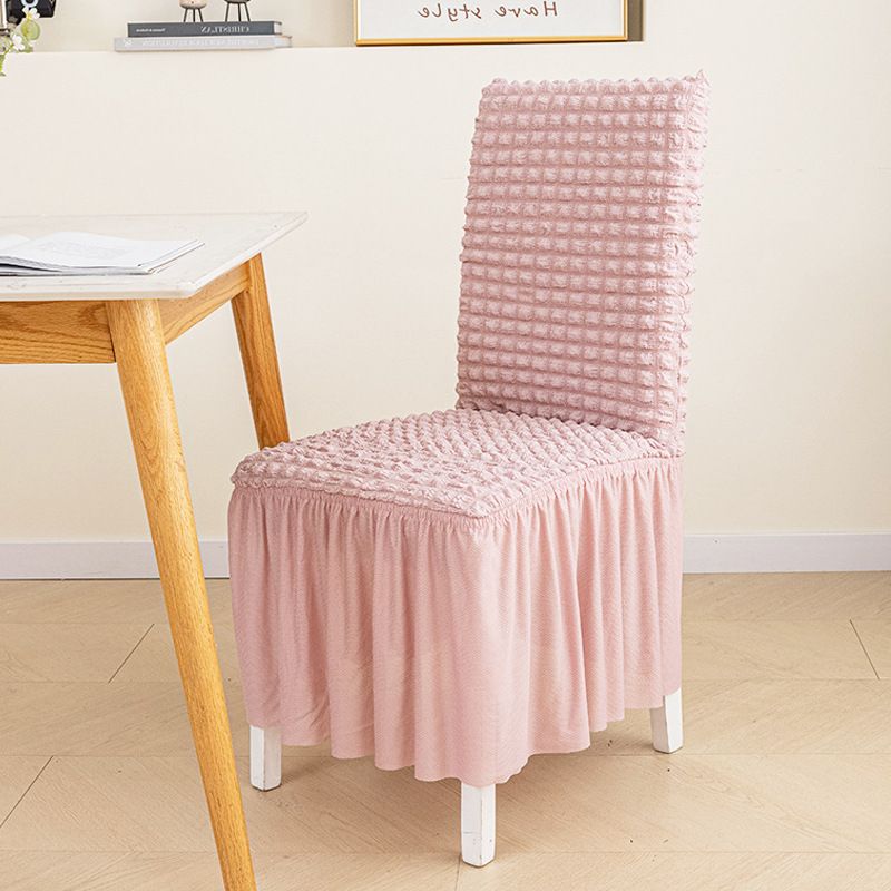 Dining Chair High Back Living Room Chairs Faux Leather Quilted Fabric Accent Chairs Wing Armless Side Chair Tufted Thicken（2pcs）