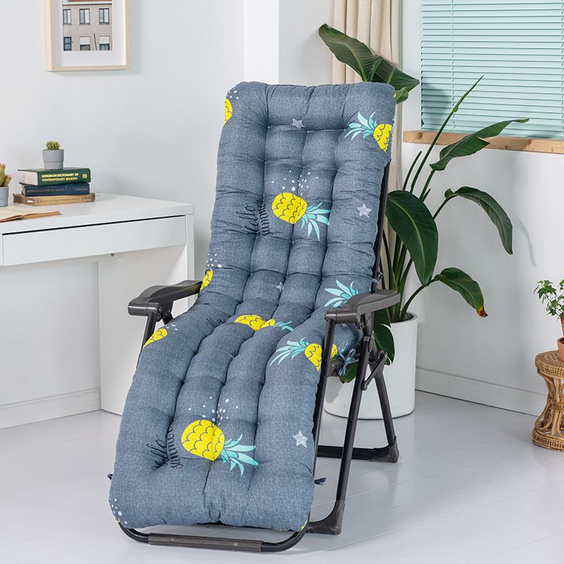 Chaise Lounger Cushion, Thick Padded Seat Cushion Reclining Chair Rocking with Ties, Soft and Comfortable