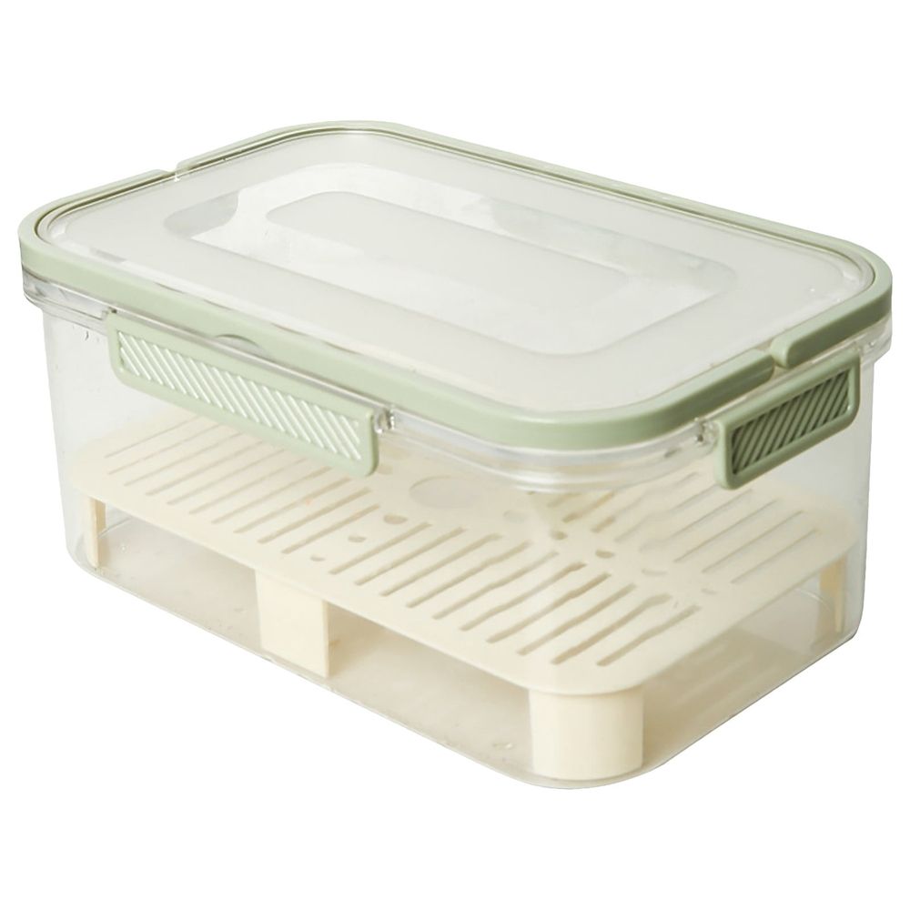 Plastic Portable Ice Cooler Box (Color A), with Drain Divider, Outdoor Picnic & Camping Snack Container (1pc)