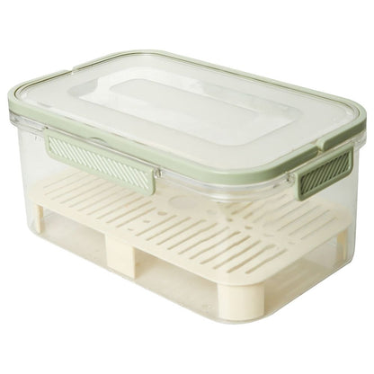 Plastic Portable Ice Cooler Box (Color A), with Drain Divider, Outdoor Picnic & Camping Snack Container (1pc)