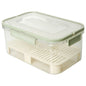 Plastic Portable Ice Cooler Box (Color A), with Drain Divider, Outdoor Picnic & Camping Snack Container (1pc)