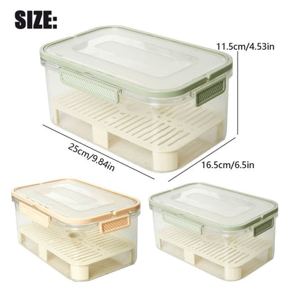 Plastic Portable Ice Cooler Box (Color A), with Drain Divider, Outdoor Picnic & Camping Snack Container (1pc)