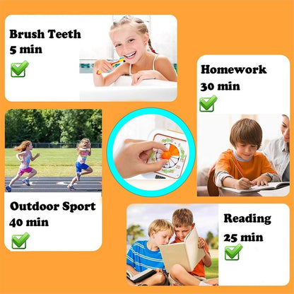 Task Timer, ADHD Timer for Kids, Students and Adults. with to-Do List Card, Planning for Daily Chore, Schedules