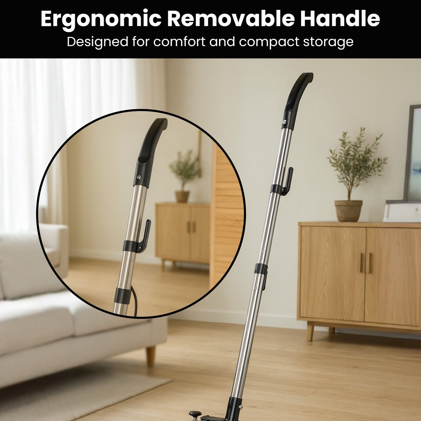 Kartrite Hauskeeper Gen2 5-in-1 Black Electric Floor Polisher Hard Waxer Buffer Scrubber Cleaner 240v With Twin Rotating Brushes 6m Power Cord