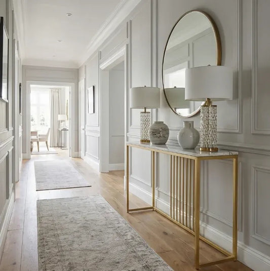 Interior Ave - Aurelia Hallway Console Table - Gold - 120cm