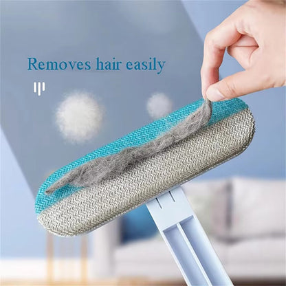 Multi-Purpose Cleaning Brush Pet Hair Removal Dual-Sided Brush with Scraper Gap Brush