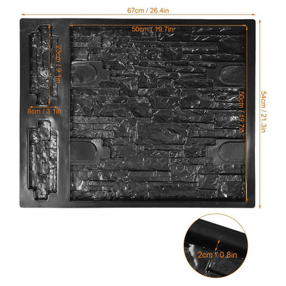 Reusable Concrete Wall Mould for DIY Garden Pathway Paving Stone