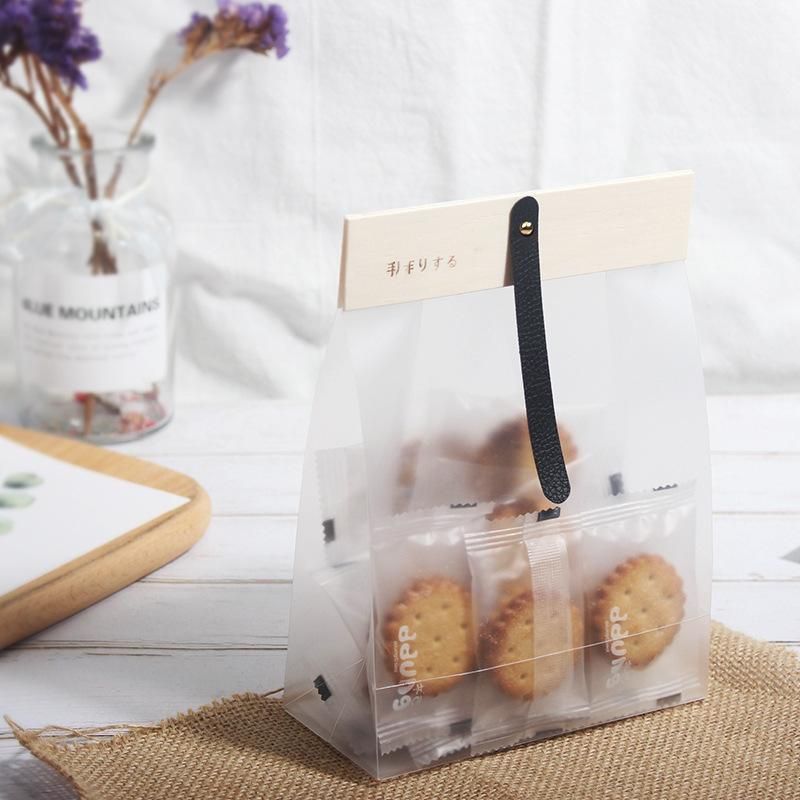 50pcs Transparent Snack Bags Biscuit Candy Bags Resealable Food Packaging - Orange