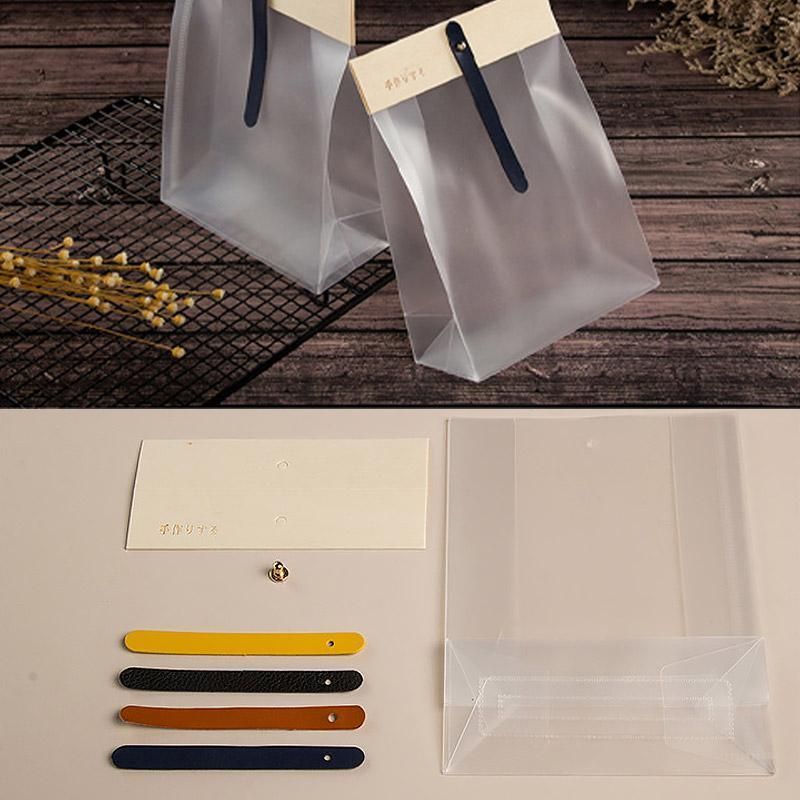 50pcs Transparent Snack Bags Biscuit Candy Bags Resealable Food Packaging - Pink