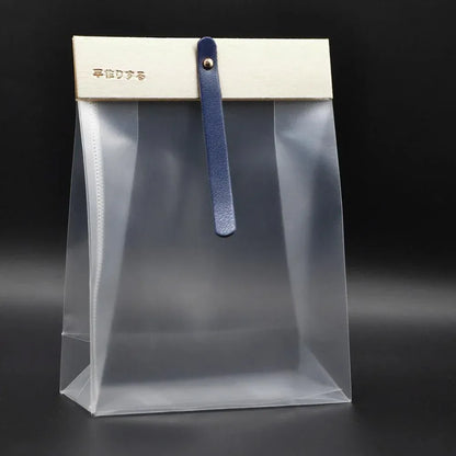 50pcs Transparent Snack Bags Biscuit Candy Bags Resealable Food Packaging - Red
