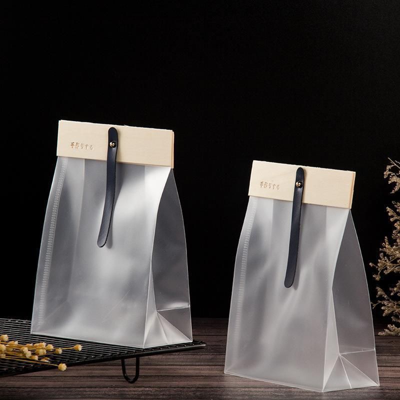 50pcs Transparent Snack Bags Biscuit Candy Bags Resealable Food Packaging - Red
