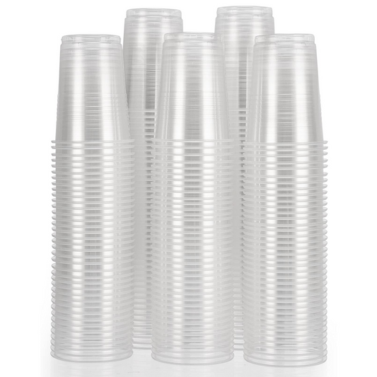 2400x 6oz (180ml) Premium Plastic Clear Cups Extra Strong PET BPA Free