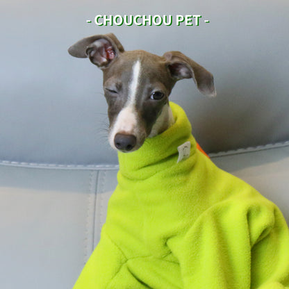 XXL Adorable Dinosaur Fleece Dog Jumpsuit - Warm Winter Pajamas for Whippets & Italian Greyhounds