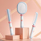 Blue 3-Piece Aesthetic Hair Brush Set - Detangling Air Cushion & Volumising Roller Comb with Hidden Cleaning Claw - Scalp Massage Styling Kit