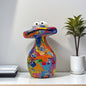 Water Transfer Print Frog Figurine - Wine Cabinet Decor, High-End Home Ornament, Gift for Family & Friends