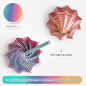 2-Pcs Candy color Smart 3D Printed Fidget Toy - Hexagonal Illusion Folding Desk Toy for Stress Relief & Focus