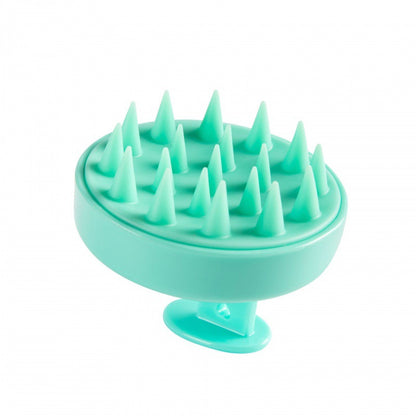 5-Pcs Green Soft Scalp Massager Shampoo Brush with Detachable Bristles Handheld Hair Scrubber for Deep Cleaning and Head Massage