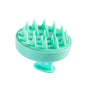 5-Pcs Green Soft Scalp Massager Shampoo Brush with Detachable Bristles Handheld Hair Scrubber for Deep Cleaning and Head Massage
