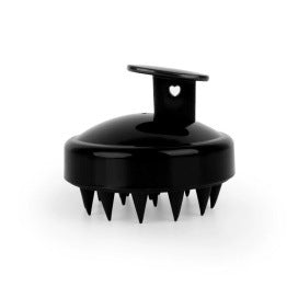 5-Pcs Black Soft Scalp Massager Shampoo Brush with Detachable Bristles Handheld Hair Scrubber for Deep Cleaning and Head Massage