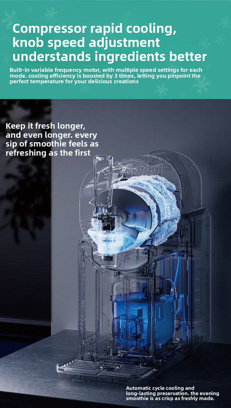 White 5-in-1 Electric Slushie Machine 2L Compressor Frozen Drink Maker Ice Cream Milkshake & Margarita Mixer for Home & Commercial Use