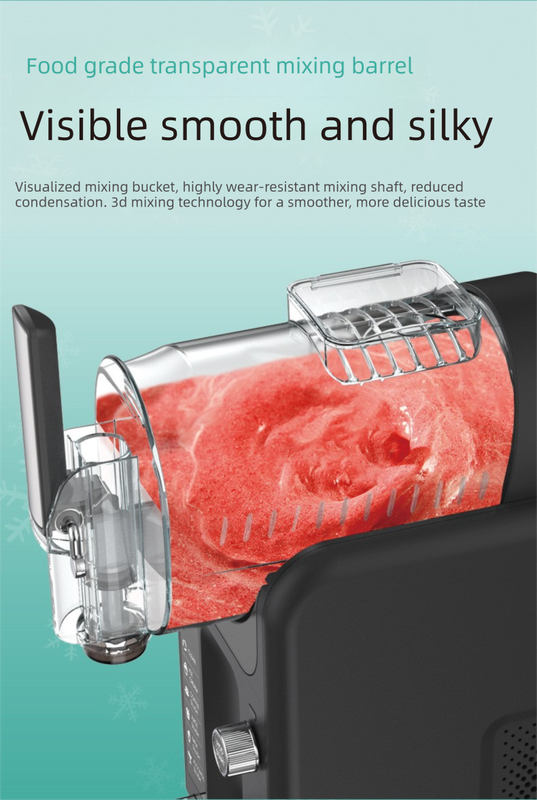 White 5-in-1 Electric Slushie Machine 2L Compressor Frozen Drink Maker Ice Cream Milkshake & Margarita Mixer for Home & Commercial Use