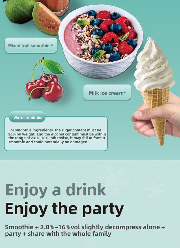 White 5-in-1 Electric Slushie Machine 2L Compressor Frozen Drink Maker Ice Cream Milkshake & Margarita Mixer for Home & Commercial Use