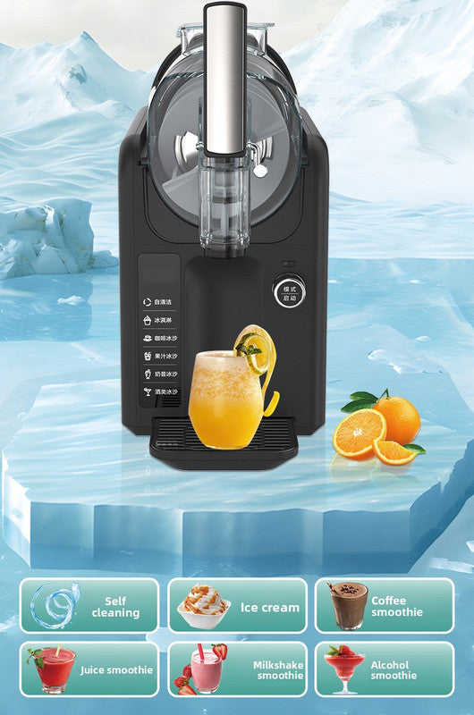 White 5-in-1 Electric Slushie Machine 2L Compressor Frozen Drink Maker Ice Cream Milkshake & Margarita Mixer for Home & Commercial Use