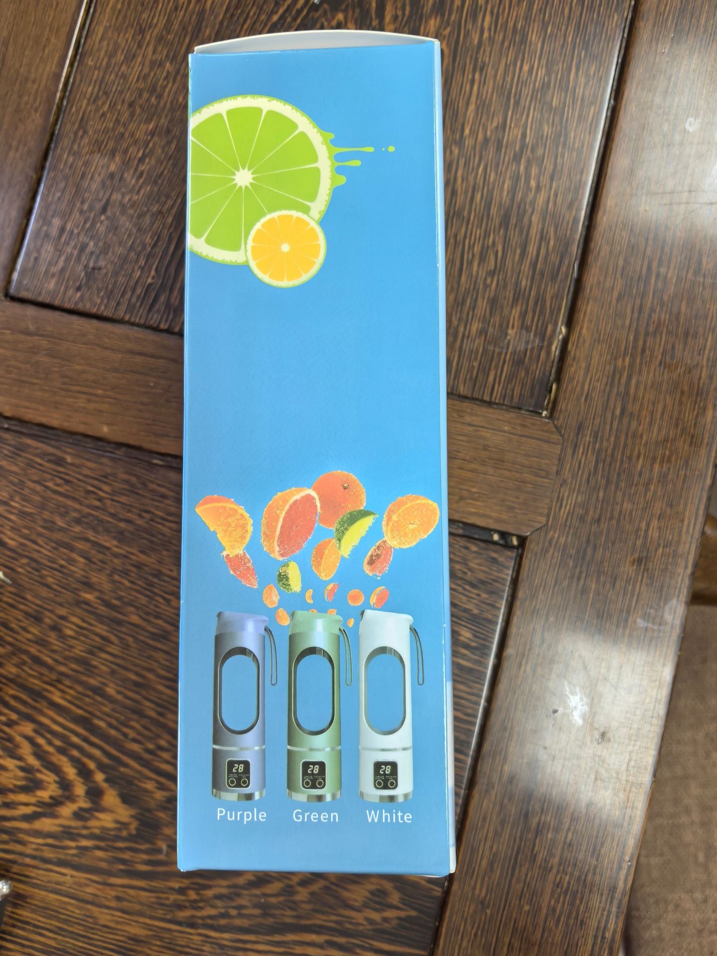 Portable Blender USB Rechargeable Juicer Cup Personal Smoothie Maker with Digital Display and Stainless Steel Blades Green Ideal for Travel Gym and Office