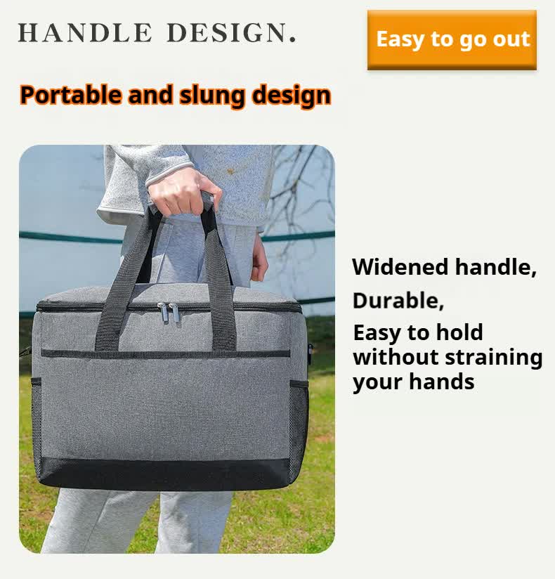 Small Insulated Lunch Bag 10L Cooler Tote Box with Shoulder Strap Leakproof Thermal Meal Prep Carrier for Work School Picnic Black