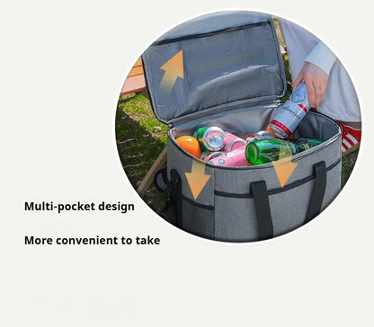 Small Insulated Lunch Bag 10L Cooler Tote Box with Shoulder Strap Leakproof Thermal Meal Prep Carrier for Work School Picnic Black