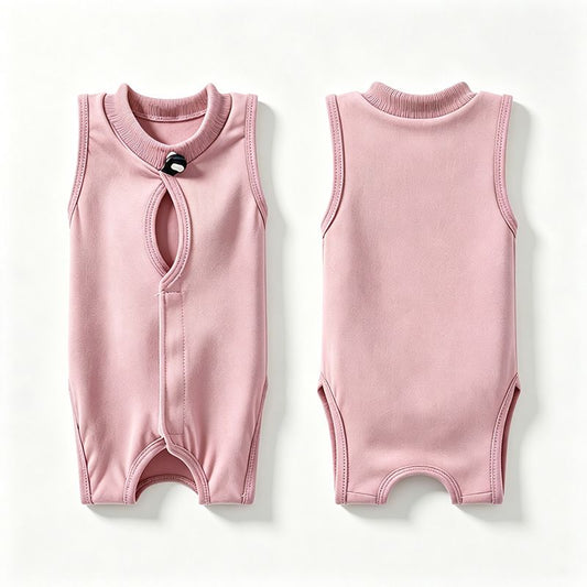 Pink Pet Recovery Suit L Size (Approx.4-7 kg kg) - Modal Stretch Post Surgery Bodysuit, Breathable Abdominal Coverage and Anti Licking Clothing for Cats and Dogs