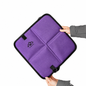 Purple Foldable Camping Seat Pads 2 Pack - 36 x 36 cm Portable Moisture Resistant Cushions, Compact Outdoor Sitting Mats for Hiking, Picnic, Fishing and Travel