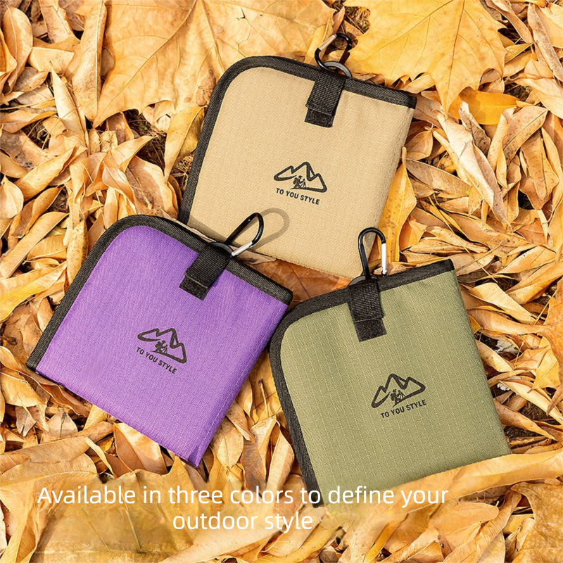Purple Foldable Camping Seat Pads 2 Pack - 36 x 36 cm Portable Moisture Resistant Cushions, Compact Outdoor Sitting Mats for Hiking, Picnic, Fishing and Travel