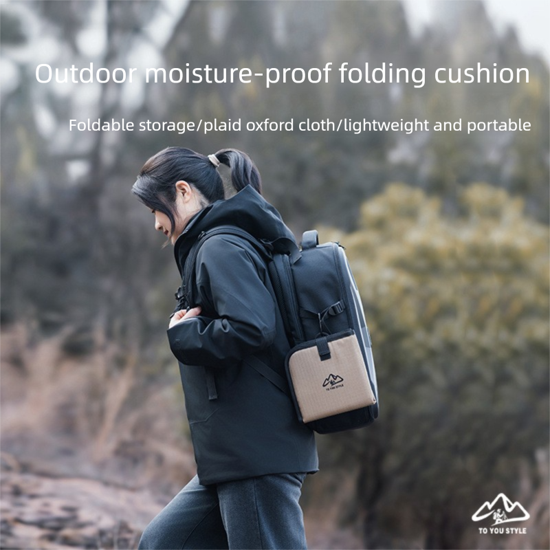 Purple Foldable Camping Seat Pads 2 Pack - 36 x 36 cm Portable Moisture Resistant Cushions, Compact Outdoor Sitting Mats for Hiking, Picnic, Fishing and Travel