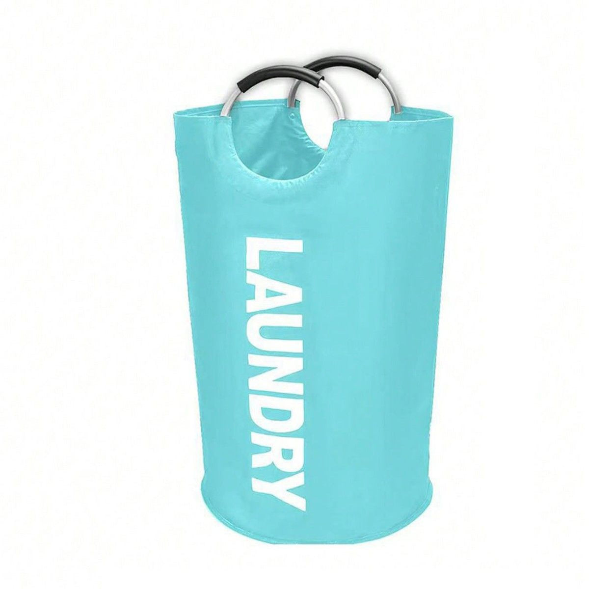 Lake blue Collapsible Laundry Hamper 2 Pack - 38 x 79 cm Oxford Fabric Large Capacity Clothes Baskets with Carry Handles, Space Saving Storage for Home and Dorm